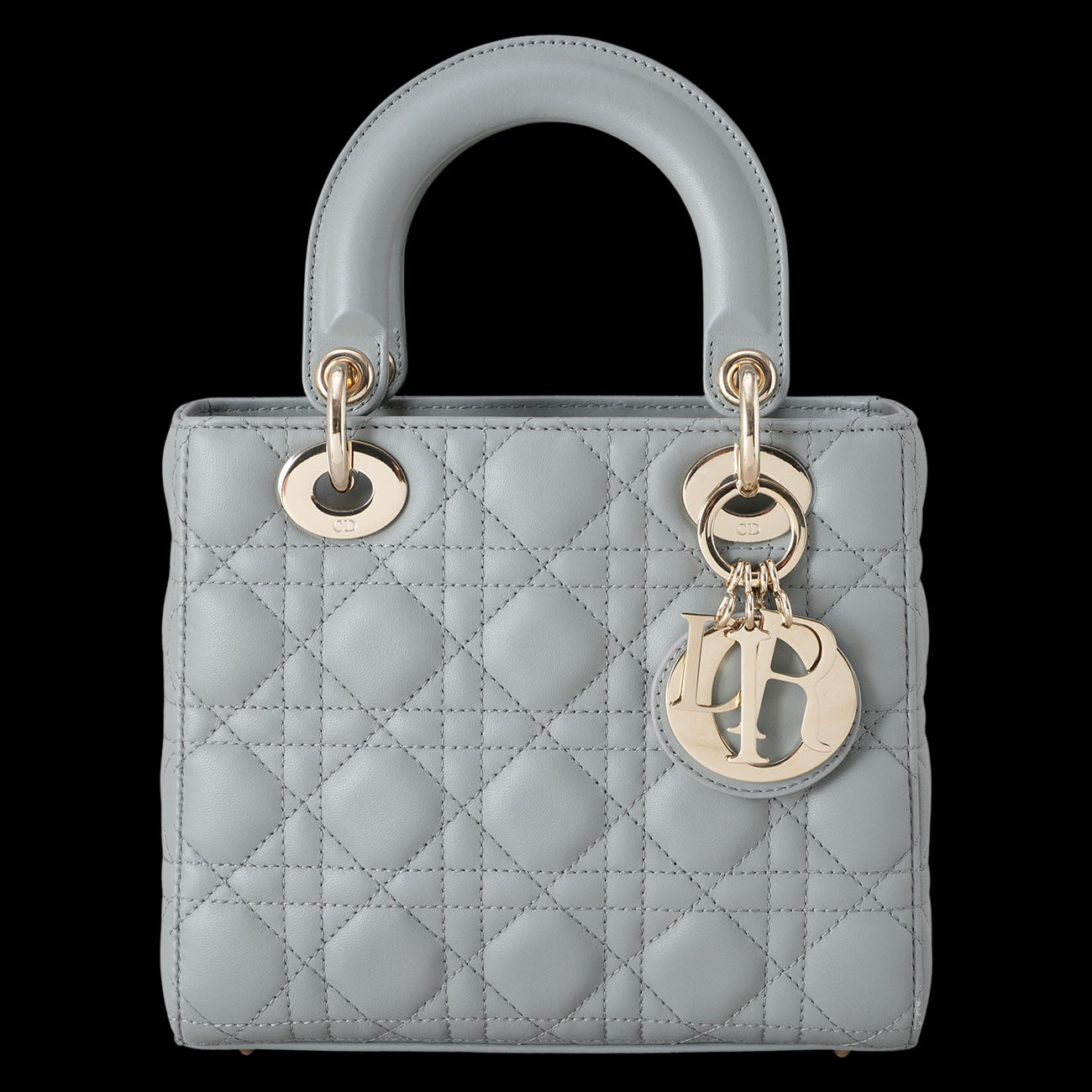 CHRISTIAN DIOR(USED)디올 레이디디올 스몰 스톤그레이